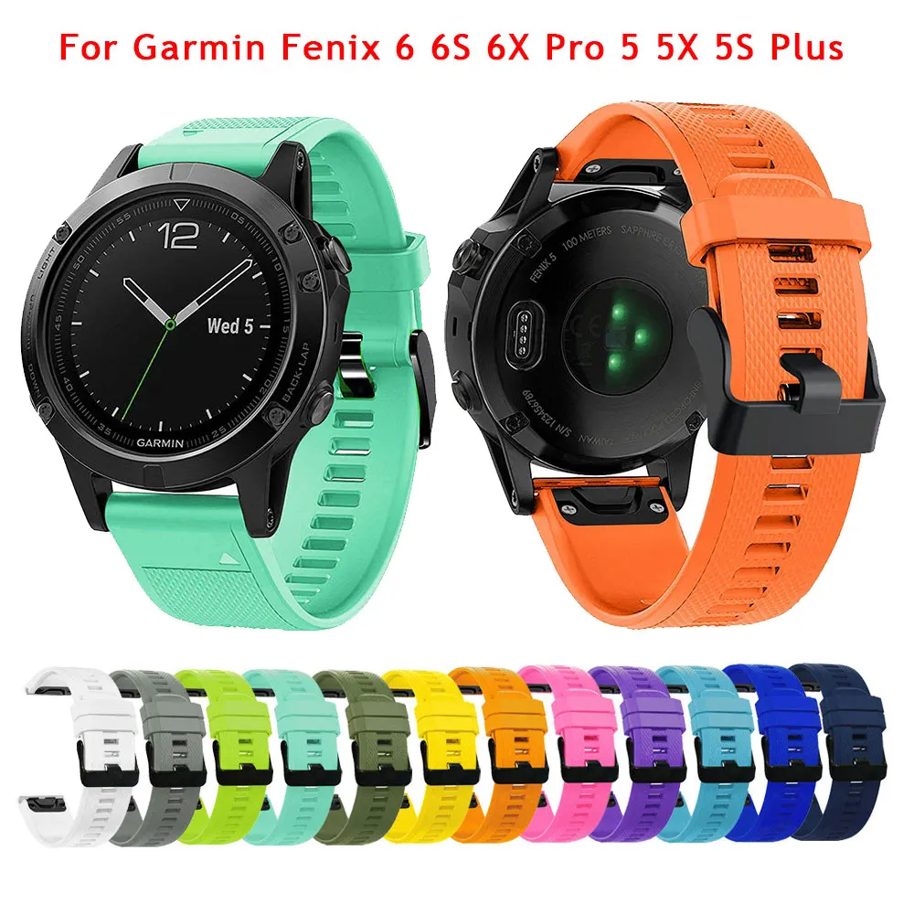 26 22 20 Smart Uhr Band Strap Für Garmin Fenix 7 7X 7S 5X 5 5S 6S 6X 6 Pro 3 3HR Forerunner 935 945 Armband Silikon Handgelenk