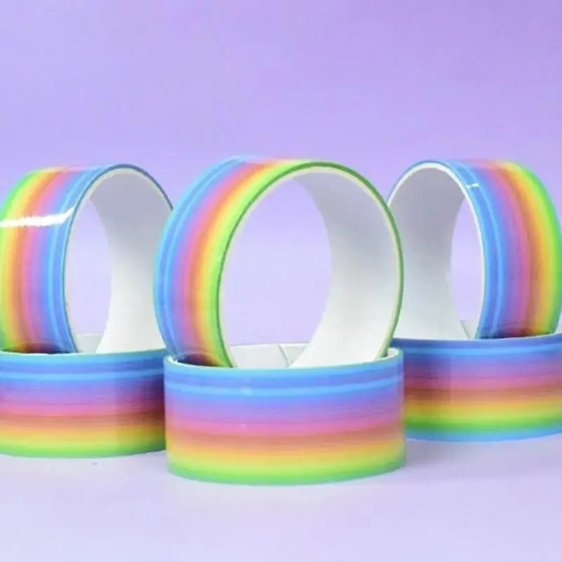 1-3PCS Rainbow Ball Rolling Glue D ecompression Sticky Tapes Relaxing Toy Sticky Ball Handmade DIY Making Colored Ball Tapes