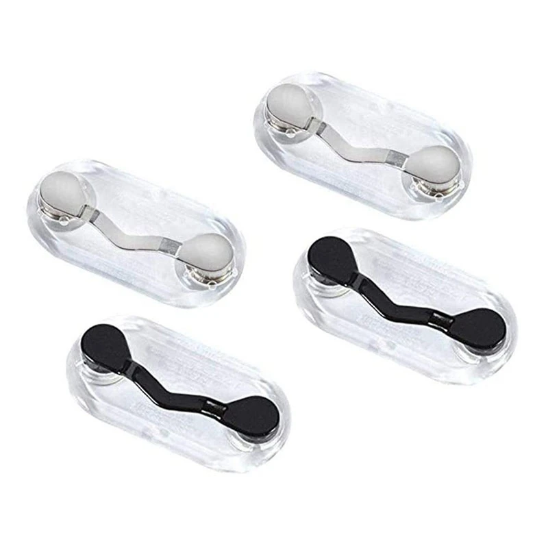 4Pcs Collar Glasses Clip Portable Magnetic Glasses Clip