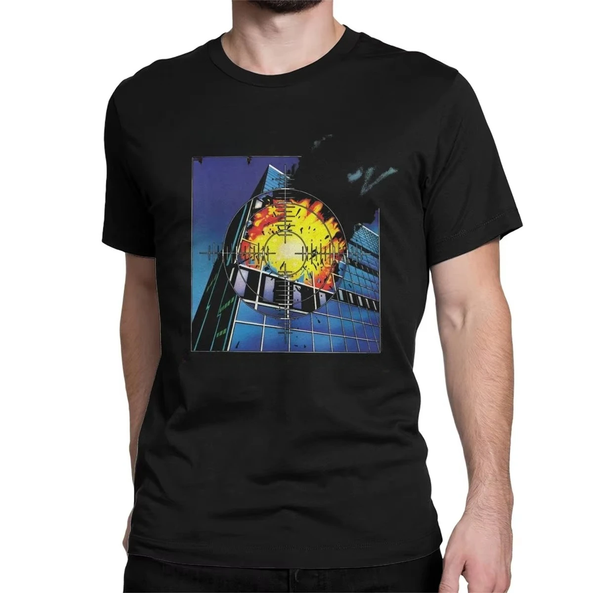 Masculino feminino pyromania rock music band t camisa defleppards roupas de algodão puro manga curta crewneck camiseta plus size