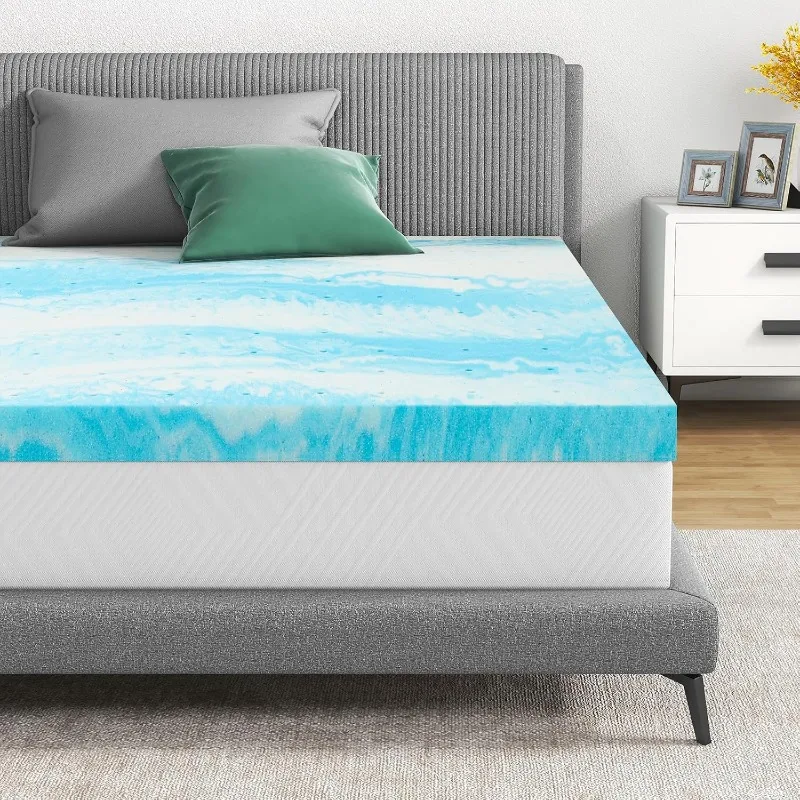 

Mattress Topper, 3 Inch Gel Infused Memory Foam Mattress Topper, Twin