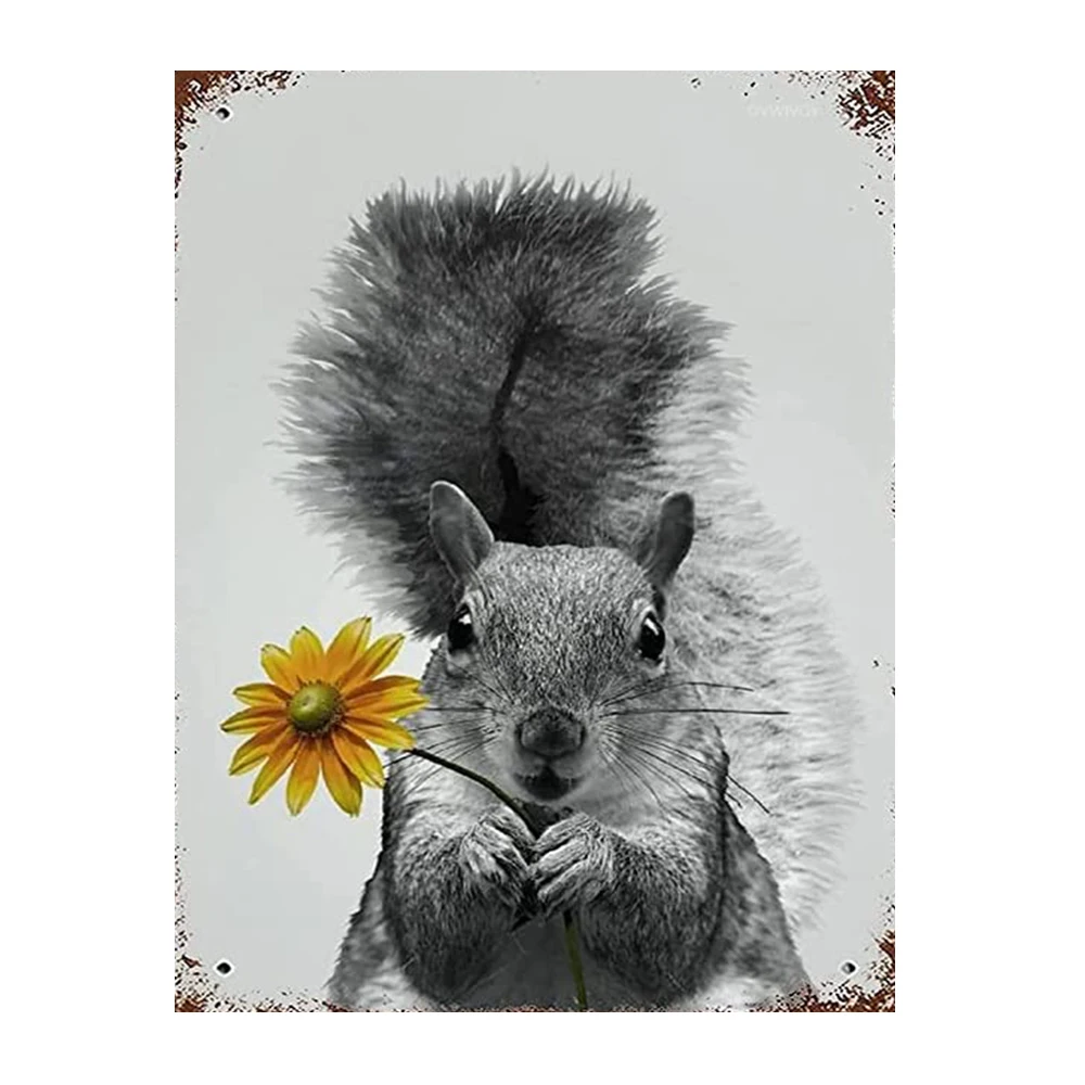 YI BRIGH Hot Selling Grey Squirrel Dynamic Diamond Painting Full Square Diamond Round Diamond DIY Room Decorative Handmade