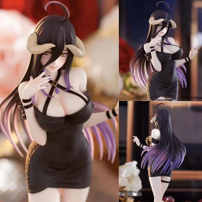 

Overlord Role Albedo Angelic Demon Guardian Manager Miniskirt Bunny Girl Figure Toys Collect Ornaments Anime Peripheral Gifts
