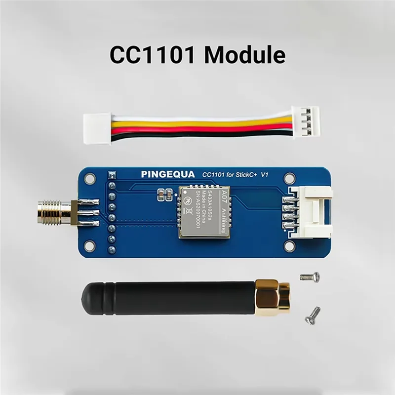B49C CC1101 Module(S433A10S2A) For M5stack Stickcplus 1.1&2, Supports CC1101 433Mhz, Bruce Firmware,Sub-Ghz Sniffer Expansion