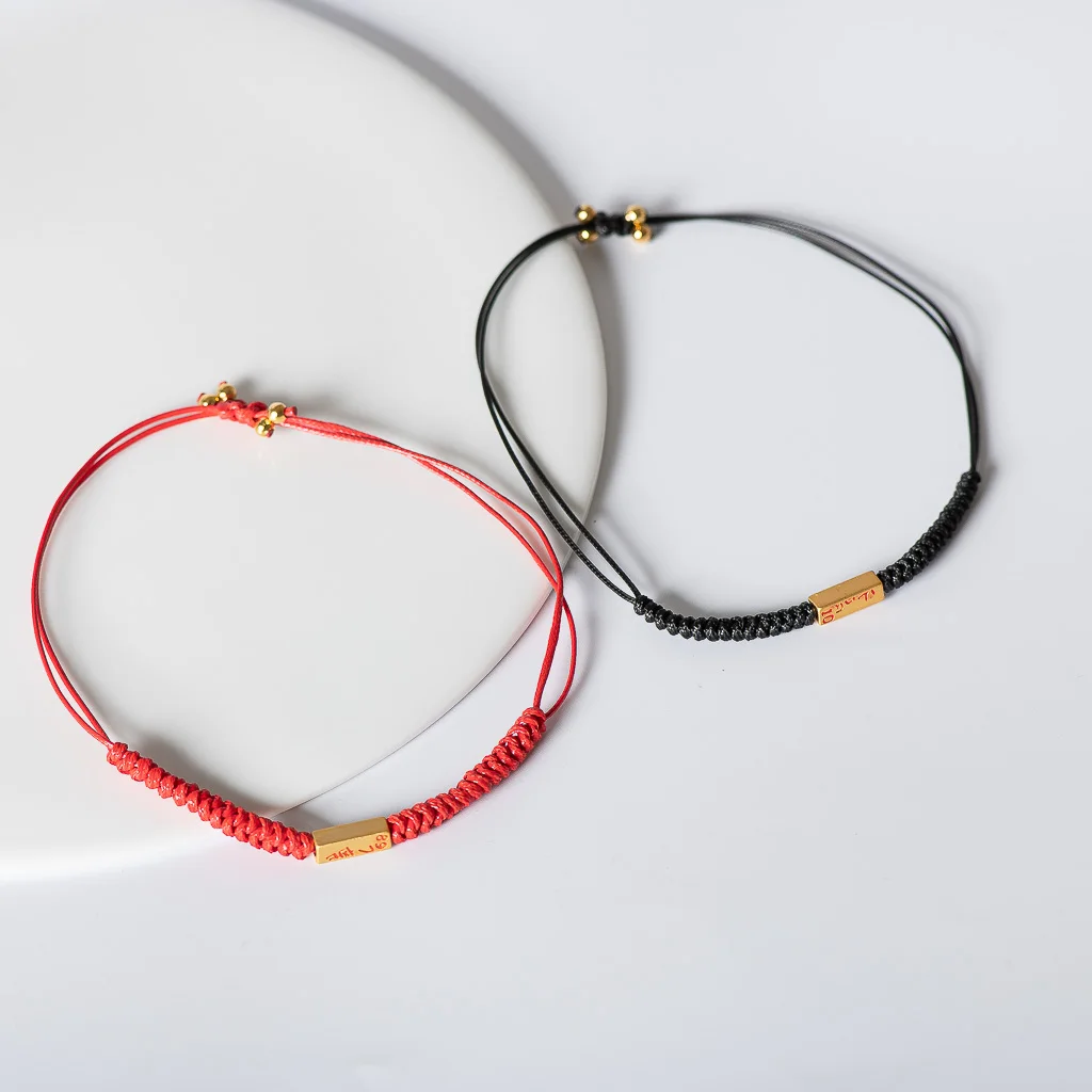 2 Pieces Hand-knitted lovers\' bracelets Fashion Jewelry hand-made DIY bracelet #KY423