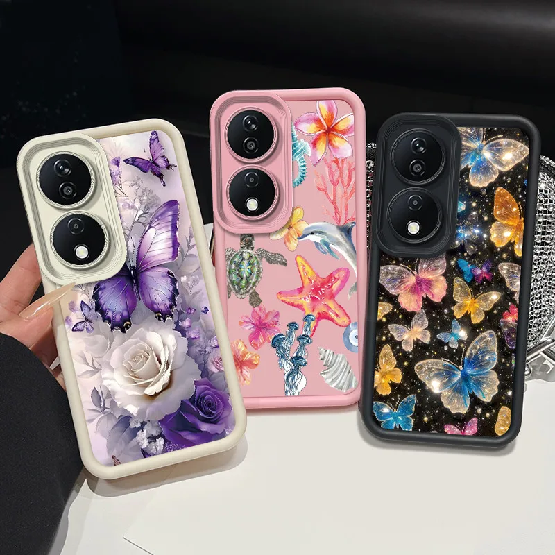 Trending Gift Couple Phone Casing For Honor Play 50 Plus/Play 8T/X7b 4G 5G/90 Smart/X7b 5G (50 MP) Cover Unique Cool Design Case