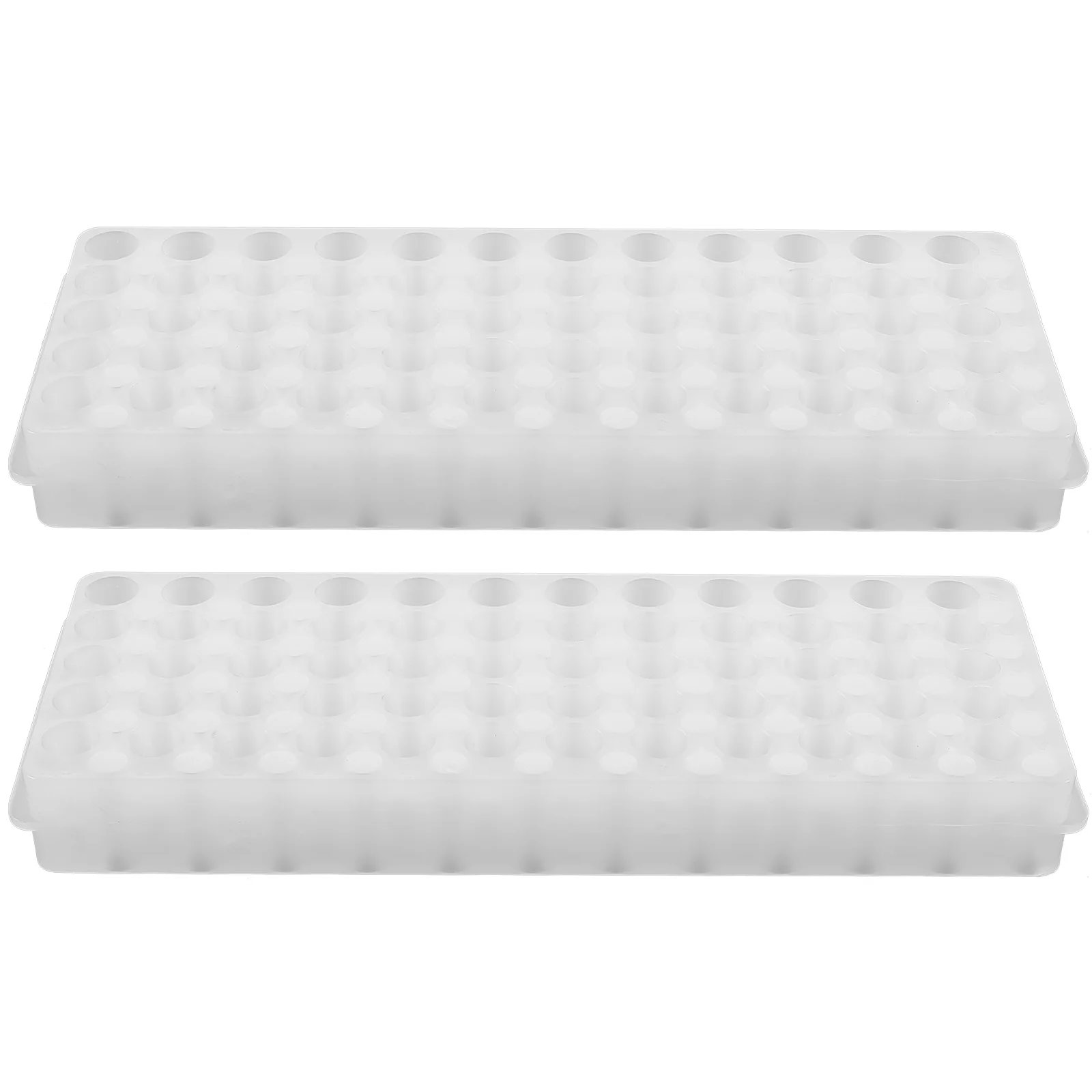 

2pcs Tube Rack 0.5ml-2ml Storage Strong Practical Laboratory Supplies Test Tube Holder Chemistry Vial Shot Organizer