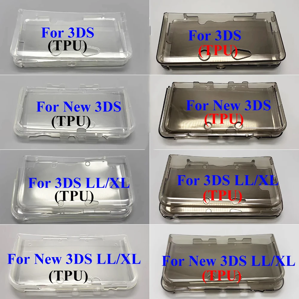 

JCD Высококачественный силиконовый чехол из ТПУ для нового портативного мягкого хрустального чехла Nintendo 3DS LL/NEW3DSXL, защитный чехол для игровой консоли