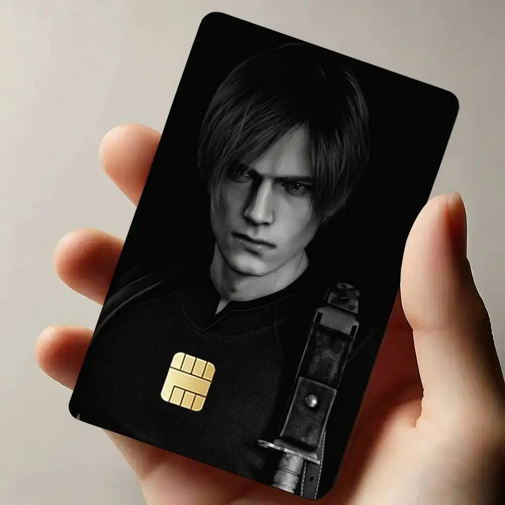 R-Resident E-Evil L-Leon Kennedys Credit Card Skin Stickers For VISA Bank Bus Metro Access Card Protective Film Cover Sticker