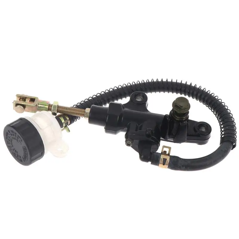 Motorcycle One-line Rear Foot Brake Pump Hydraulic Master Oil Cylinder Anti-corrosion for ATV Dirt Bike Custom Refit