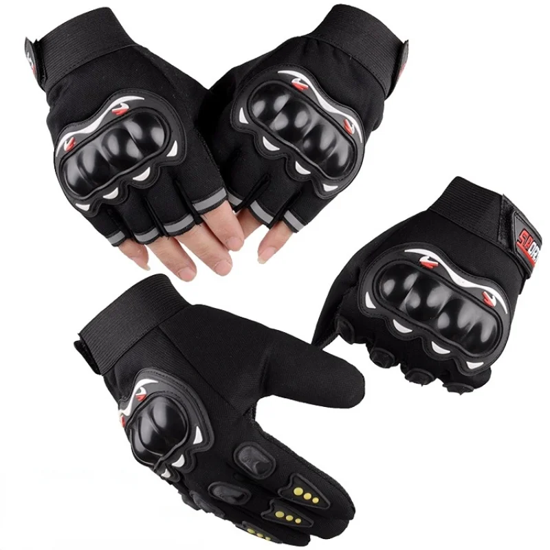 Luvas De Motocicleta Metade Do Dedo Guantes Luvas Dedo Cheio Guantes Moto Accessoirs Homem Mulheres Proteção Ciclismo Luva Impermeável