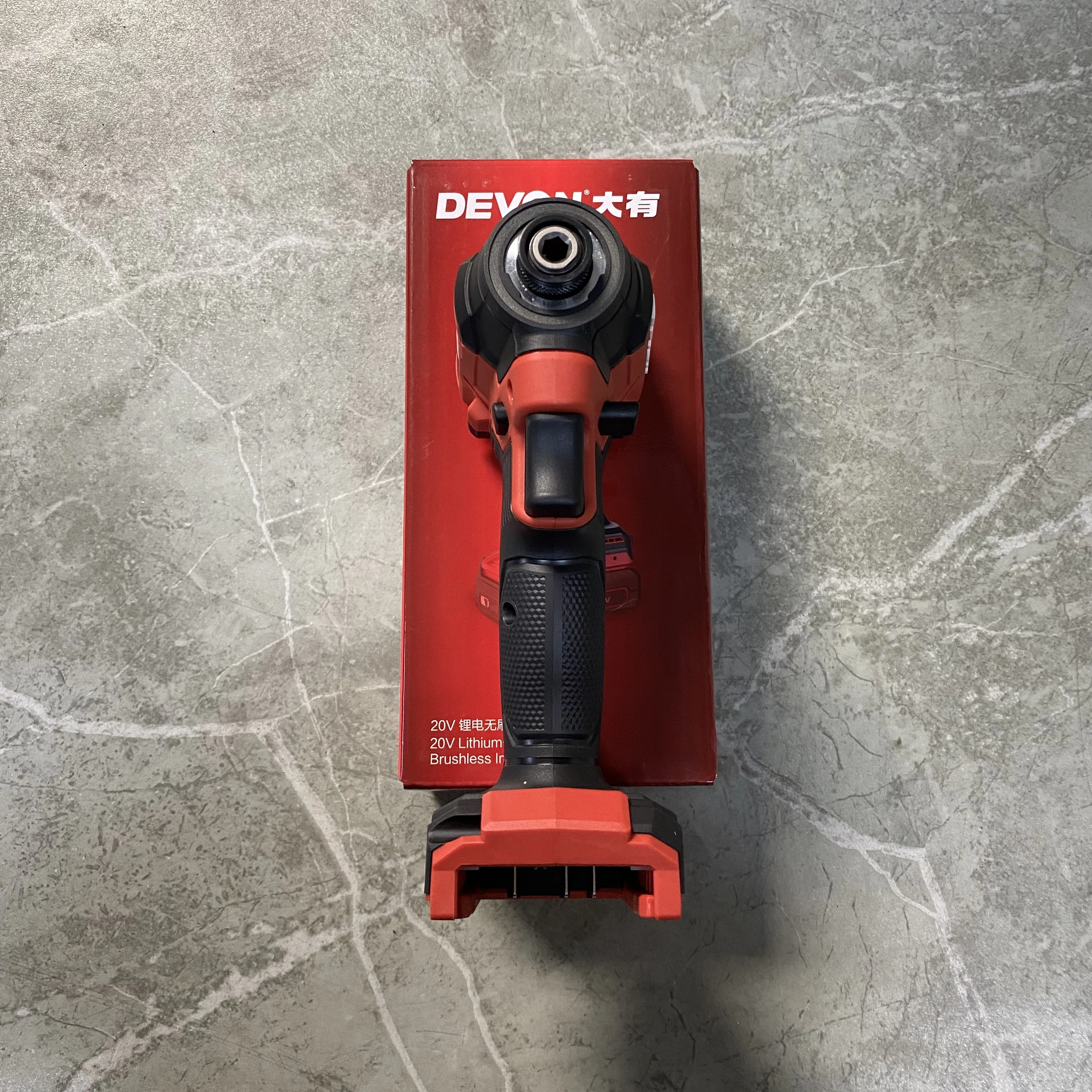 DEVON 5768-Li-20 مفك براغي بدون فرش، مثقاب بطارية ليثيوم 20 فولت قابل لإعادة الشحن، مفك براغي كهربائي عزم دوران عالي