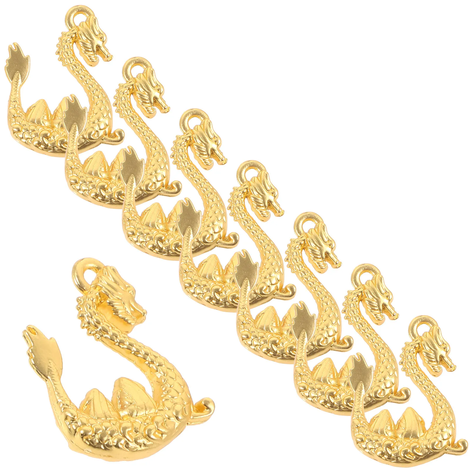 20Pcs Vintage Dragon Charm Pendant Zinc Alloy Rust Resistant Hanging Ornament for Necklace DIY Jewelry Craft Home Decor Gift