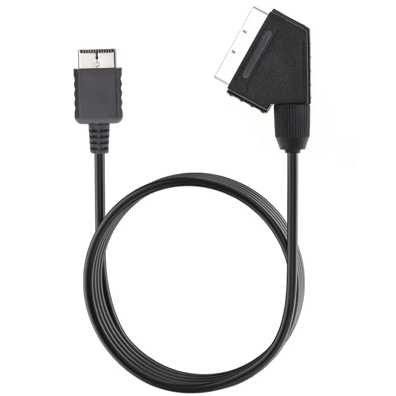 1.8 متر RGB سكارت كابل ل PS1 PS2 PS3 TV AV الرصاص استبدال اتصال لعبة سلك الحبل لوحدة التحكم PAL/NTSC