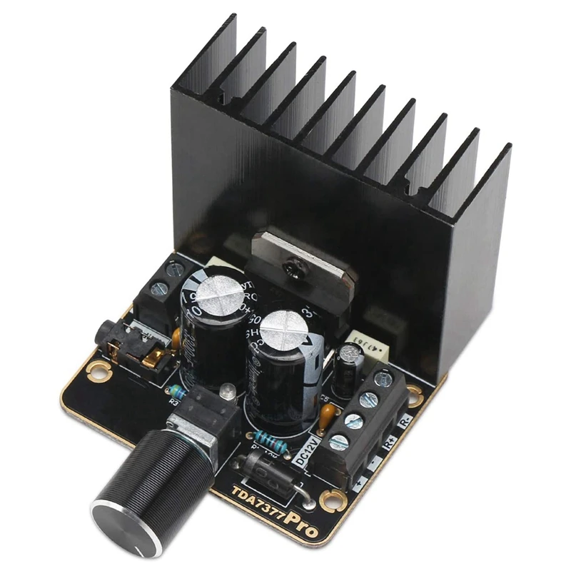 Placa amplificadora de potencia, Kit de amplificador de Audio 2,0 de doble canal, 30W + 30W, Clase AB, cc 12V, módulo de amplificador estéreo Digital TDA7377