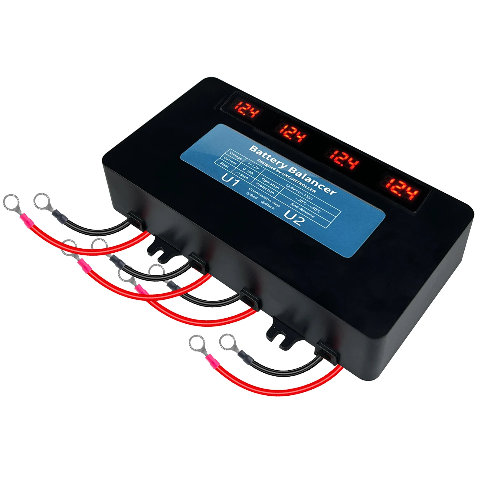 Battery Equalizer LED 24V 48V 60 Solar Voltage Balancer for Lead Acid Battery System Series-Parallel Connected Charge Controller