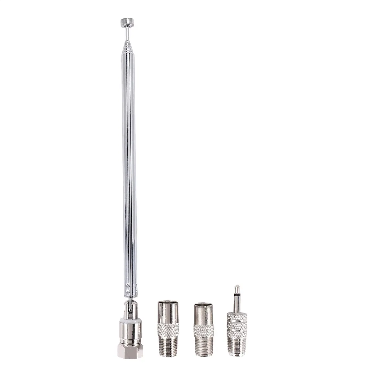 DT60 Rod Antenna 3.5mm Adapter FM Radio Antenna Replacement Telescopic F Type Male Plug Connector AV Stereo Receiver