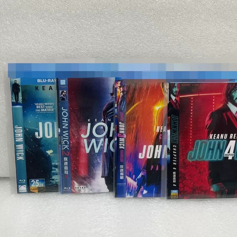 Fast Chase and Kill 1-4 Blu-ray Discs Set of 4 with 25G Capacity and 1080P High Definition