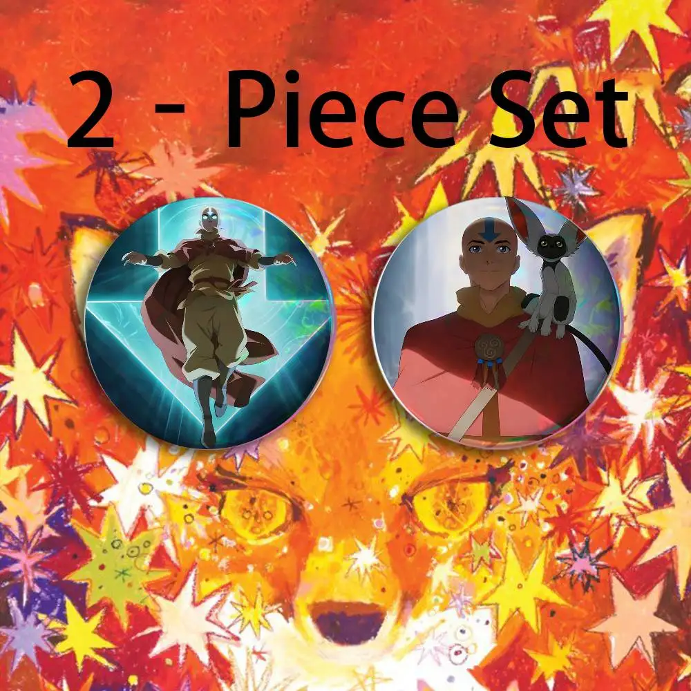 L-Last A-Airbender Badges 25 32 44 58 75 mm Round Customizable Wholesale Fan goods Self-made fan freebies