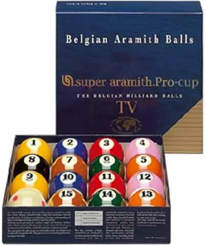 and Case  Super Aramith Pro-Cup Television Edition Billiard Set