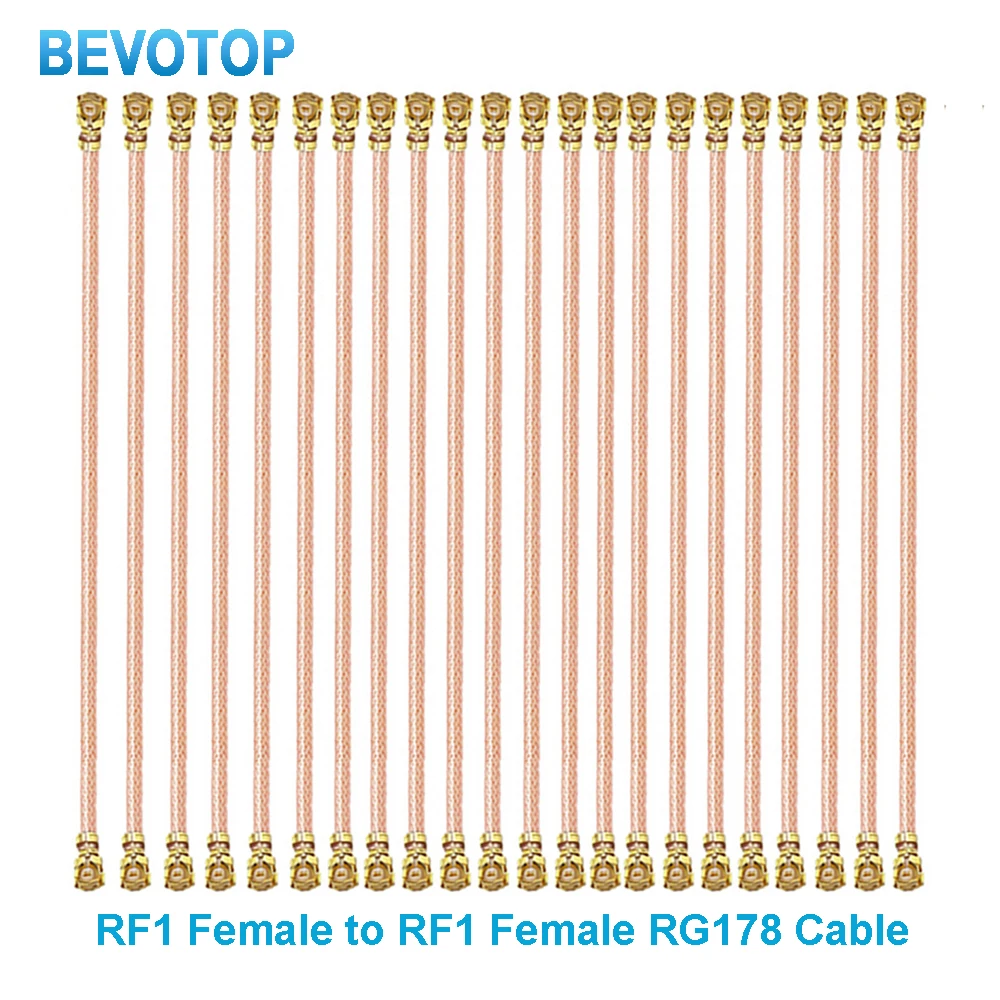 10Pcs RG178 Cable IPX-1Female to IPX-1Female WIFI Antenna Extension Cable RF Coaxial RG178 Pigtail for Router 3g 4g Modem
