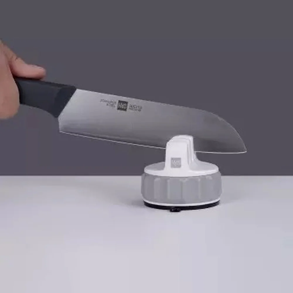 Huohou Mini Knife Sharpener One-handed Sharpening Super Suction Kitchen Grindstone Tool Sharpening Stone Professional Whetstone