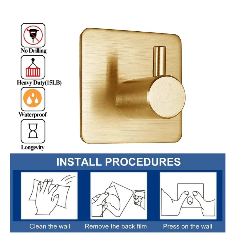 Thumbnail 2 - #74 Bathroom Robe Hooks List of Top Picks