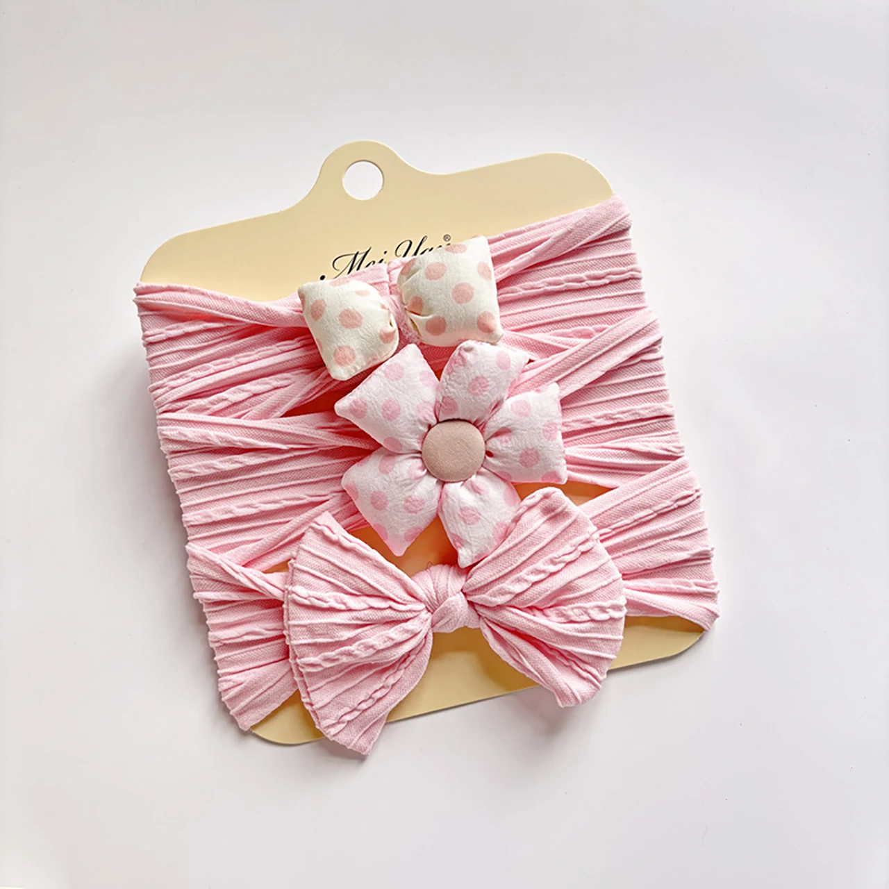 

3PCS/Set Baby Headband Sweet Flower Bow Newborn Boy Girl Elastic Hairbands Soft Cotton Headwear Kids Hair Accessories