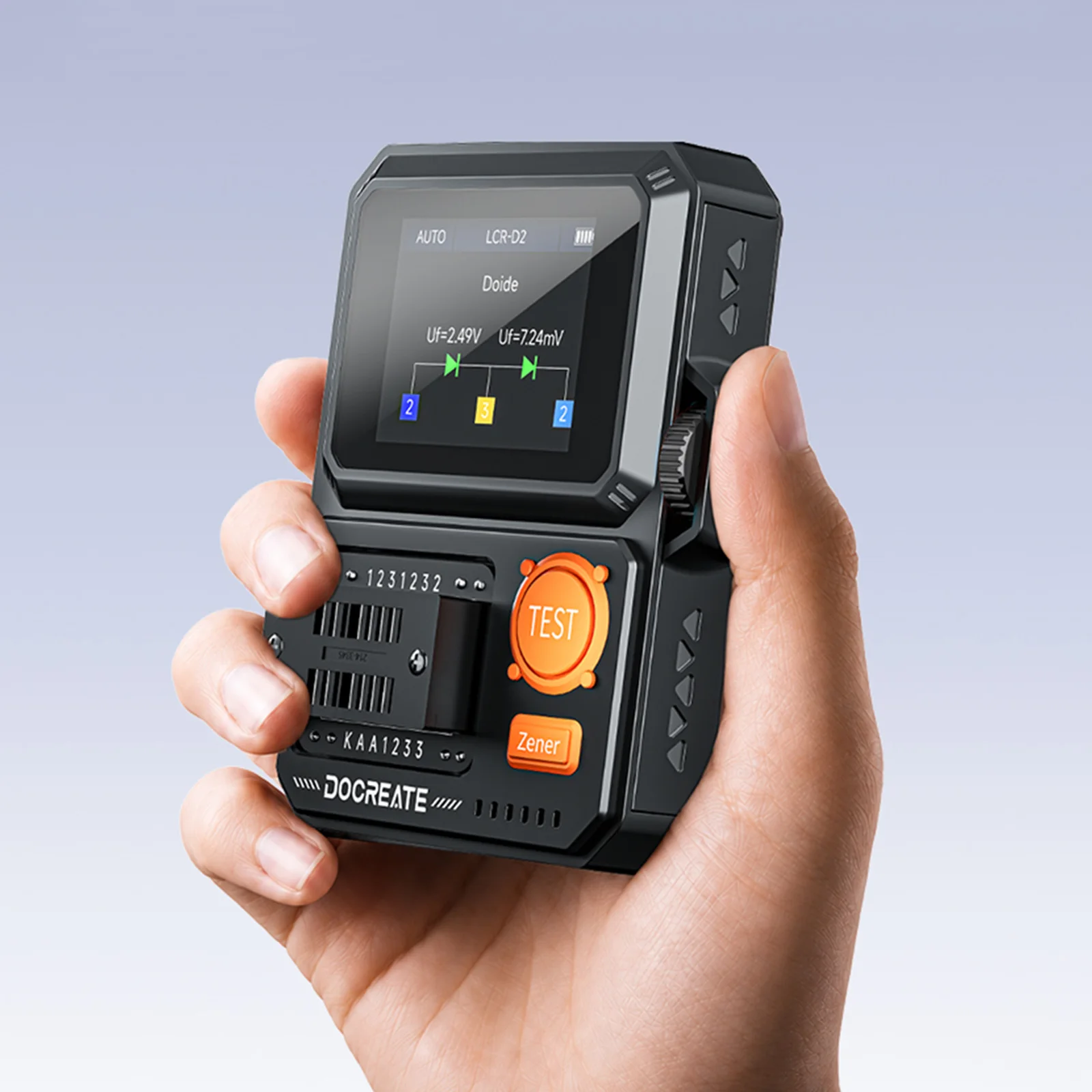 Multifunctional Component Tester with IR Decoding Intelligent Auto Recognition LCR Meter Auto/Manual Mode Multimeter Test Tool