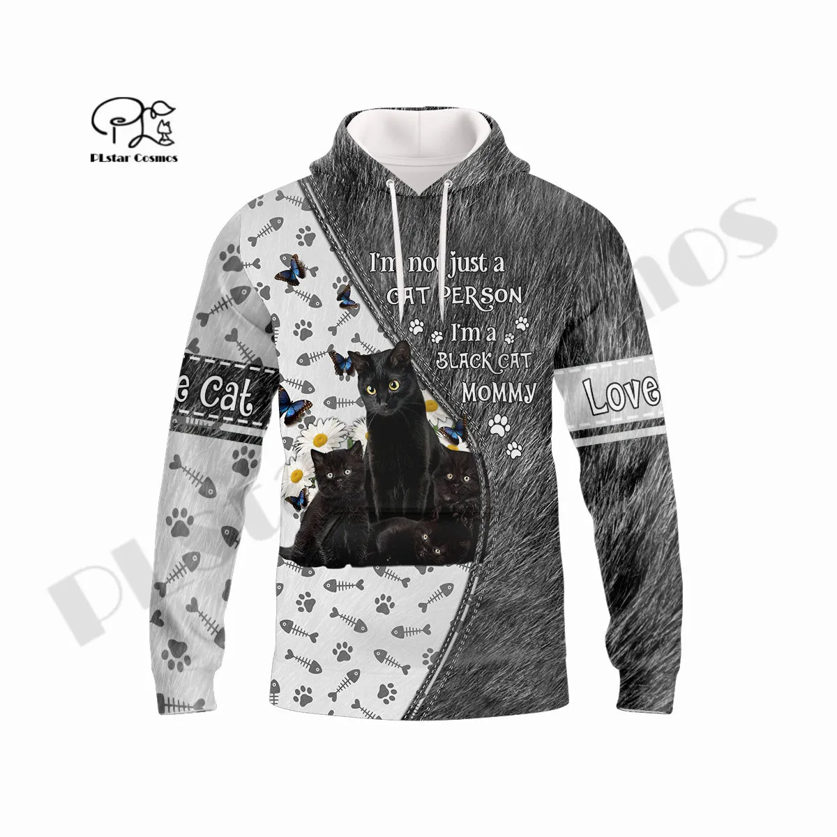 

PLstar Cosmos Newest 3D Print Animal Black Cat Lover Pet Harajuku Streetwear Casual Unique Unisex Hoodies/Sweatshirt/Zip Style-1