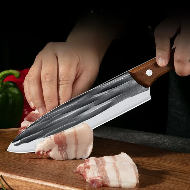 Thickened Hand-forged Chef's Knife Ultra-fast and Sharp Household Meat Cleaver Kitchen Special Knife Beef Knife