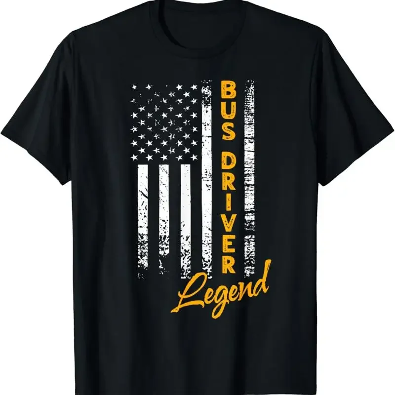 American Bus Driver Legend T Shirt