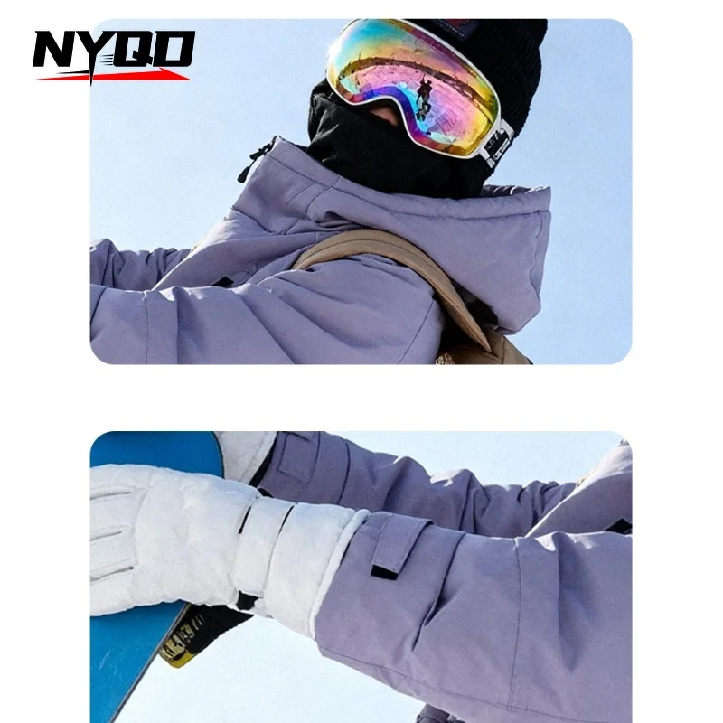 Children's Skiing Wear Top+Bottom Winter Boys Girls Snowboarding Suit Windproof Waterproof Kids Ski Jacket Snow Pants view 6