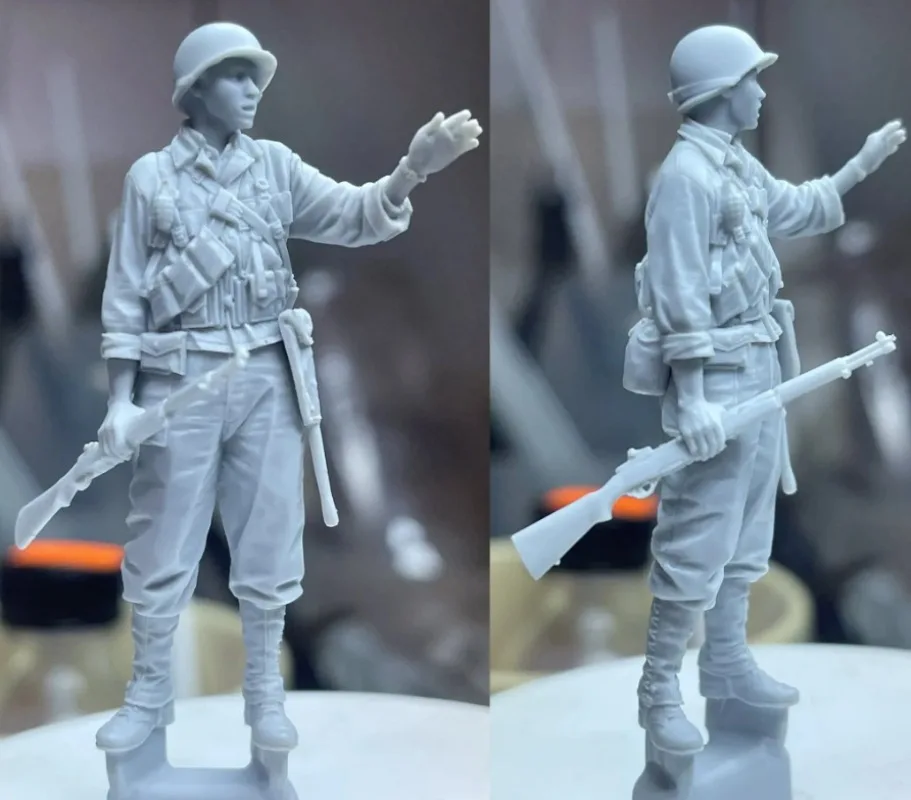 1/35 Bilancia Figura In Resina Modello Kit Storia Militare Hobby In Miniatura di Fanteria Americana Diorama Giocattoli Smontati e Non Verniciati