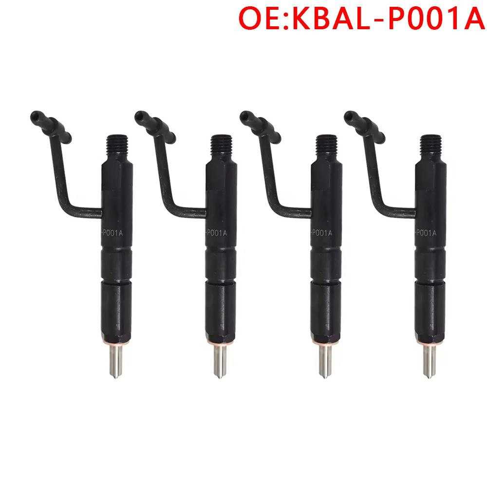 4 Stuks KBAL-P001A Brandstofinjector Assemblage Compatibel 4jb1 Motor Brandstofinjector + Mondstuk KBAL-P001A