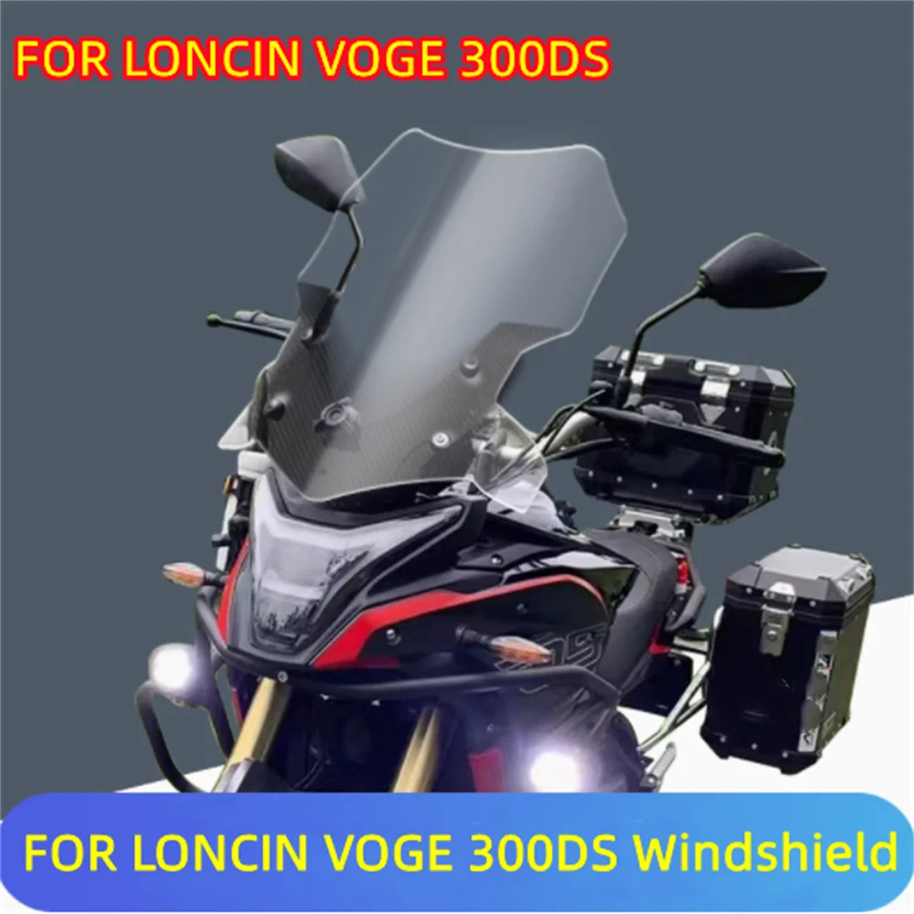 For LONCIN VOGE 300DS modified windshield with increased height and widened windshield accessories