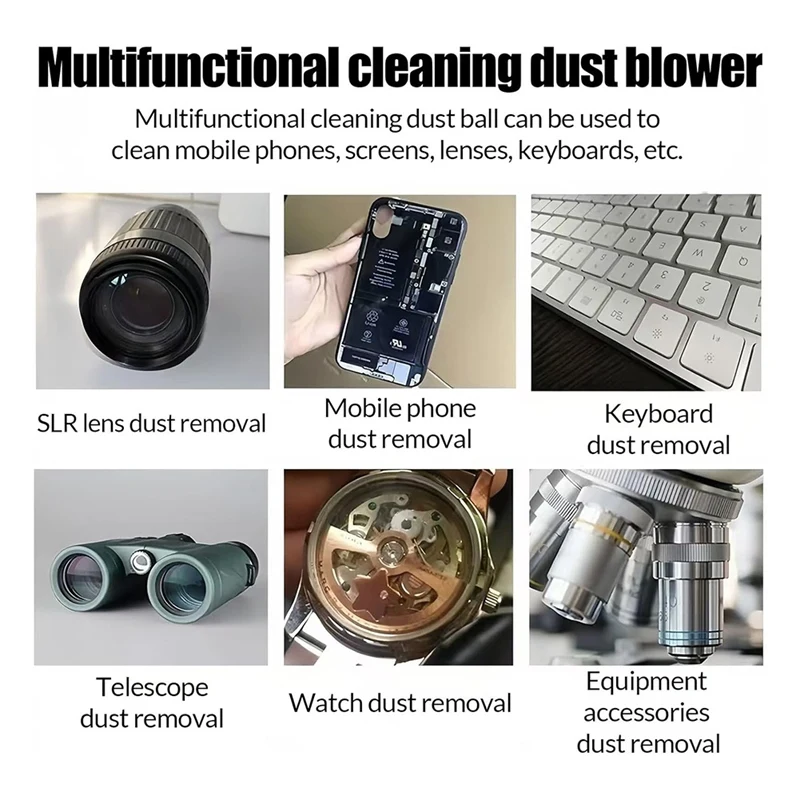 ABGR-Air Duster، أداة تنظيف مضخة نفخ السيليكون اليدوية الكبيرة لمجفف الشعر، أداة تنظيف أداة إزالة الغبار