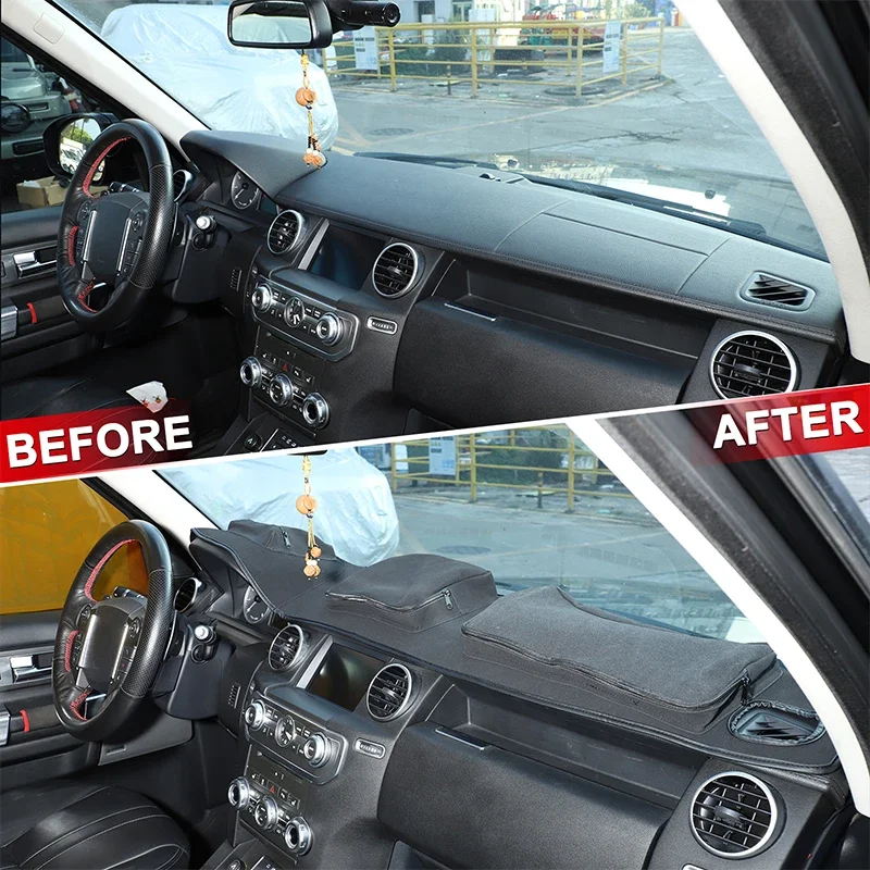 

for 2010-2016 Land Rover Discovery 4 LR4 Dashboard Cover Light Pad Sun Shade Anti-UV Carpets Non-Slip Mats Car Accessories