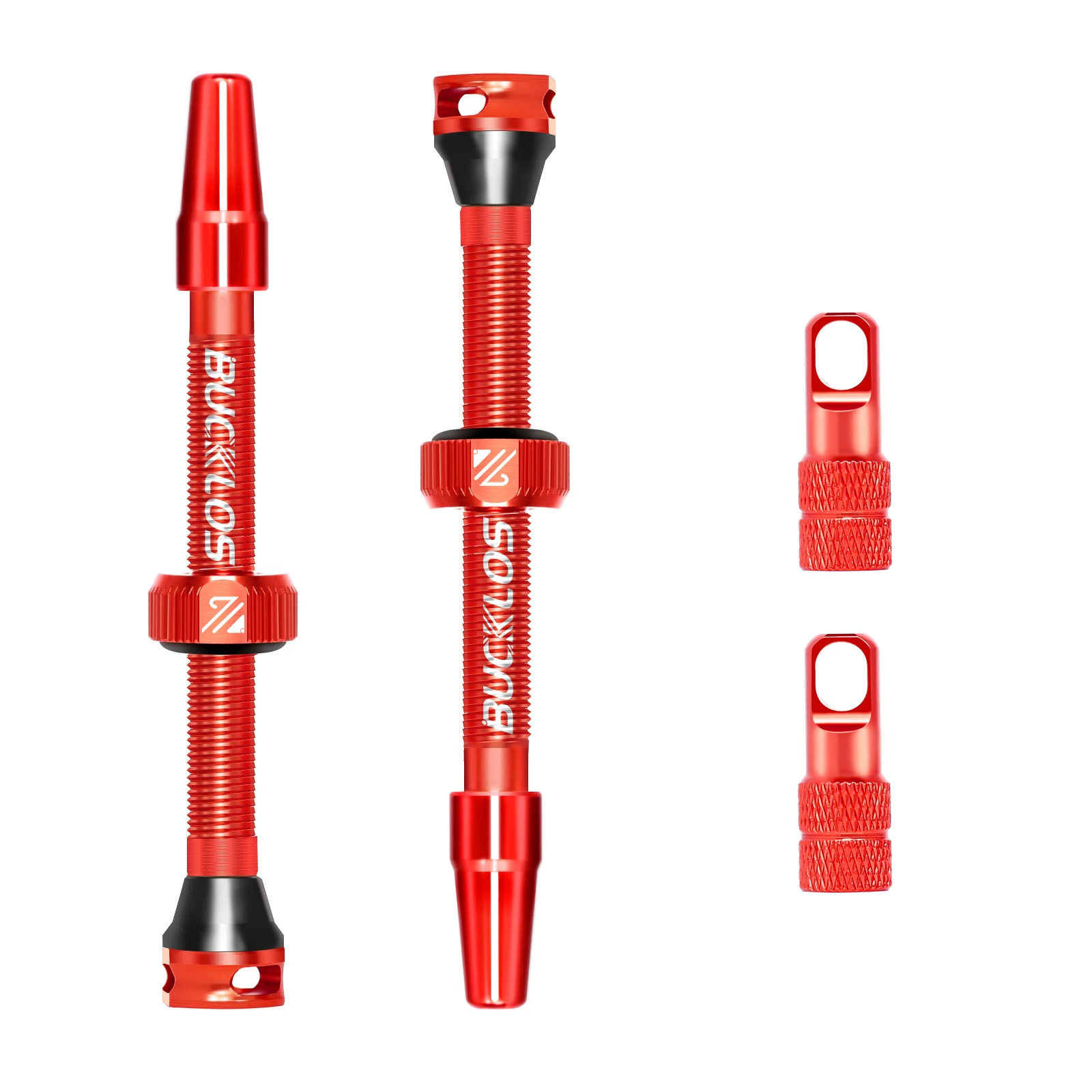 BUCKLOS Fahrrad Tubeless Ventil 40/44/55/60/80/100 MM Fahrrad Ventil Kappe Fahrrad Ventile Adapter F/V Zu A/V Rennrad Presta Ventile