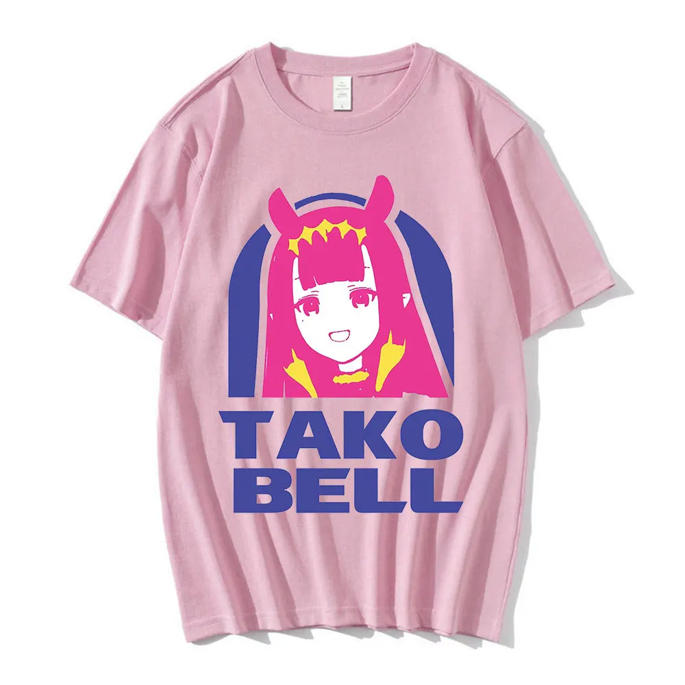 Hololive En Ina Tako Bell Logo Parody T Shirt 100% Pure Cotton Hololive En Ninomae Inanis Vtubers Virtual Youtuber Logo Parody