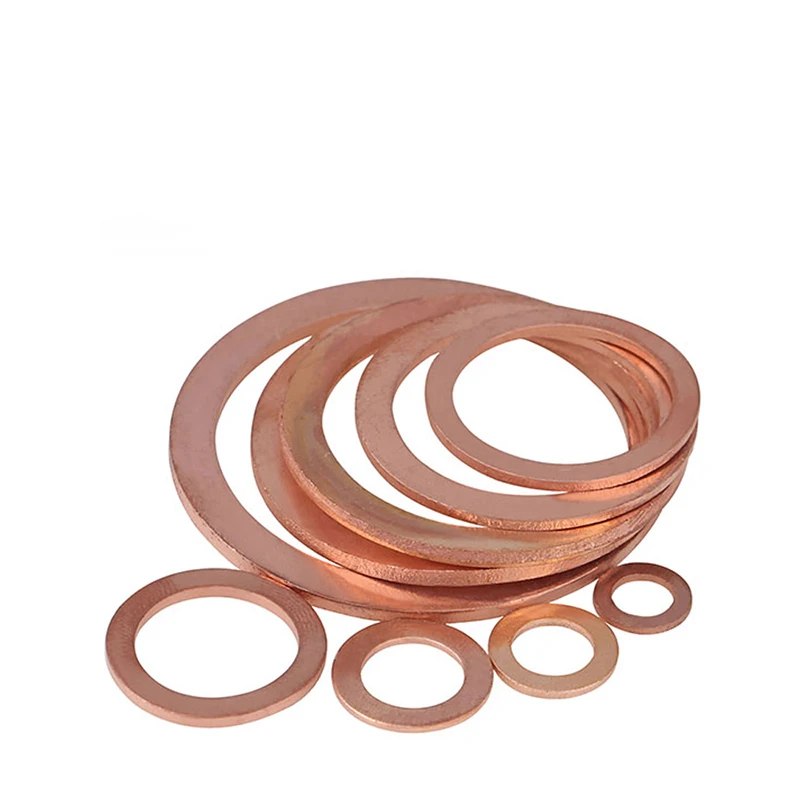 

20-50-100pcs/lot M4/M5/M6/M8~M24/M26/M27/M28 Copper washer copper seals ring gasket Increase the thickening Marine brass washer