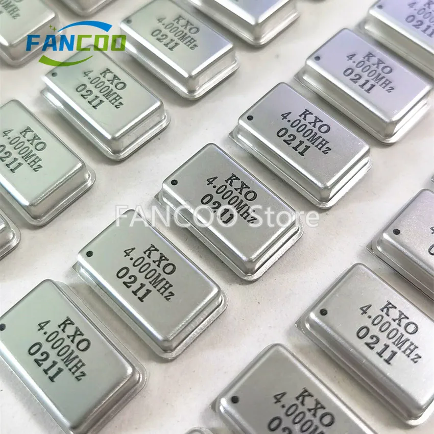 5pcs 4M 4.000M 4MHZ 4.000MHZ Crystal Oscillator Active OSC DIP-4 Rectangle Full Size 3.3V 5V