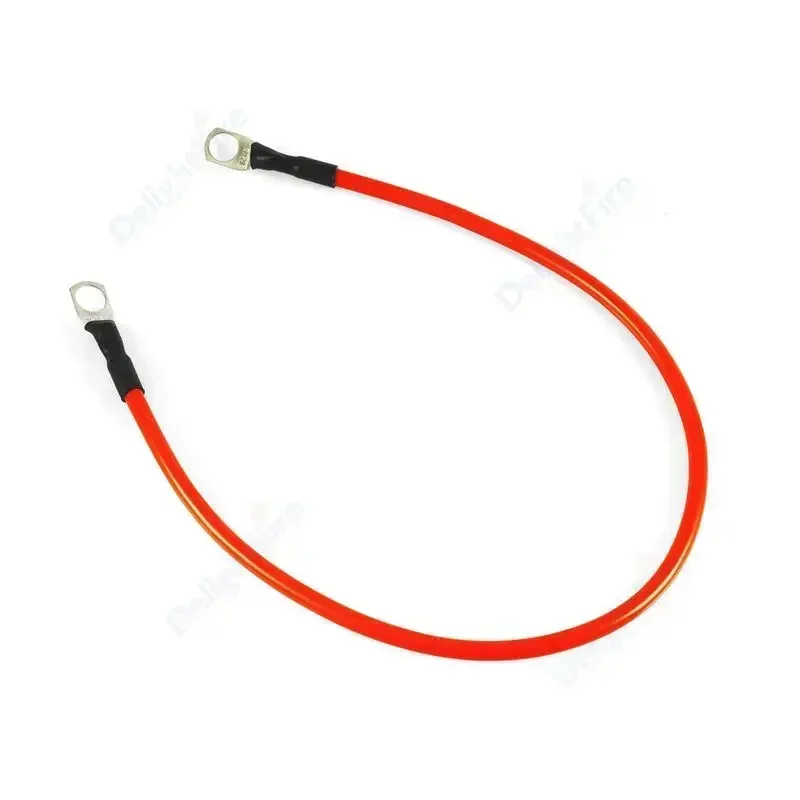 16mm2 Battery Inverter Cable Tinned Copper Wires Connector 6AWG 20cm 30cm 50cm Solar Power Connection Wire For Auto Car Battery