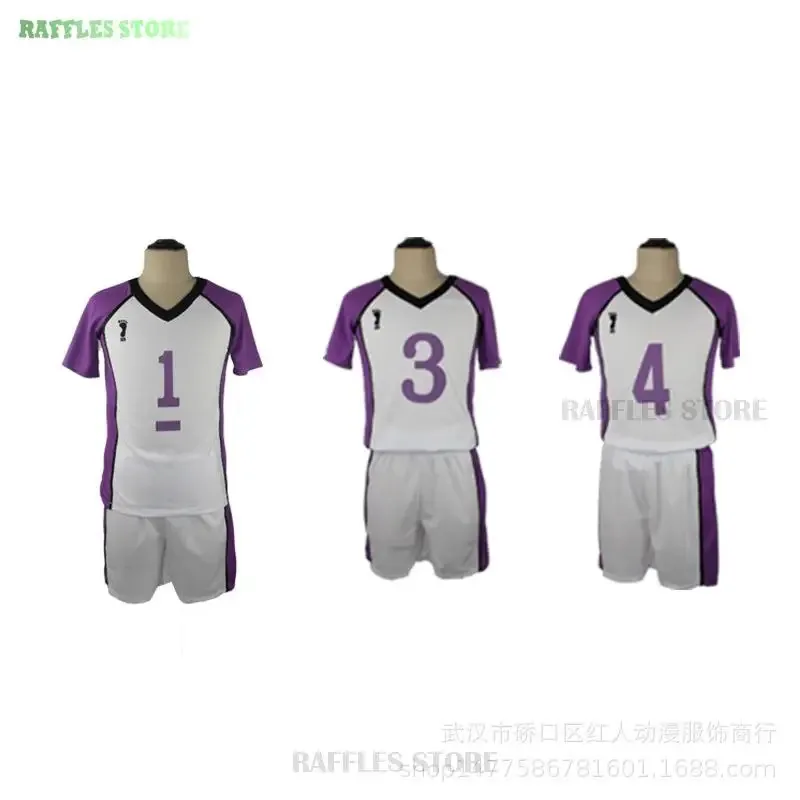 جديد 2025 أزياء أنيمي كوميك Haikyuu Shiratorizawa ملابس رياضية للمدرسة أزياء فريق الكرة الطائرة Tendou Satori ★ ★ ★   جيه.