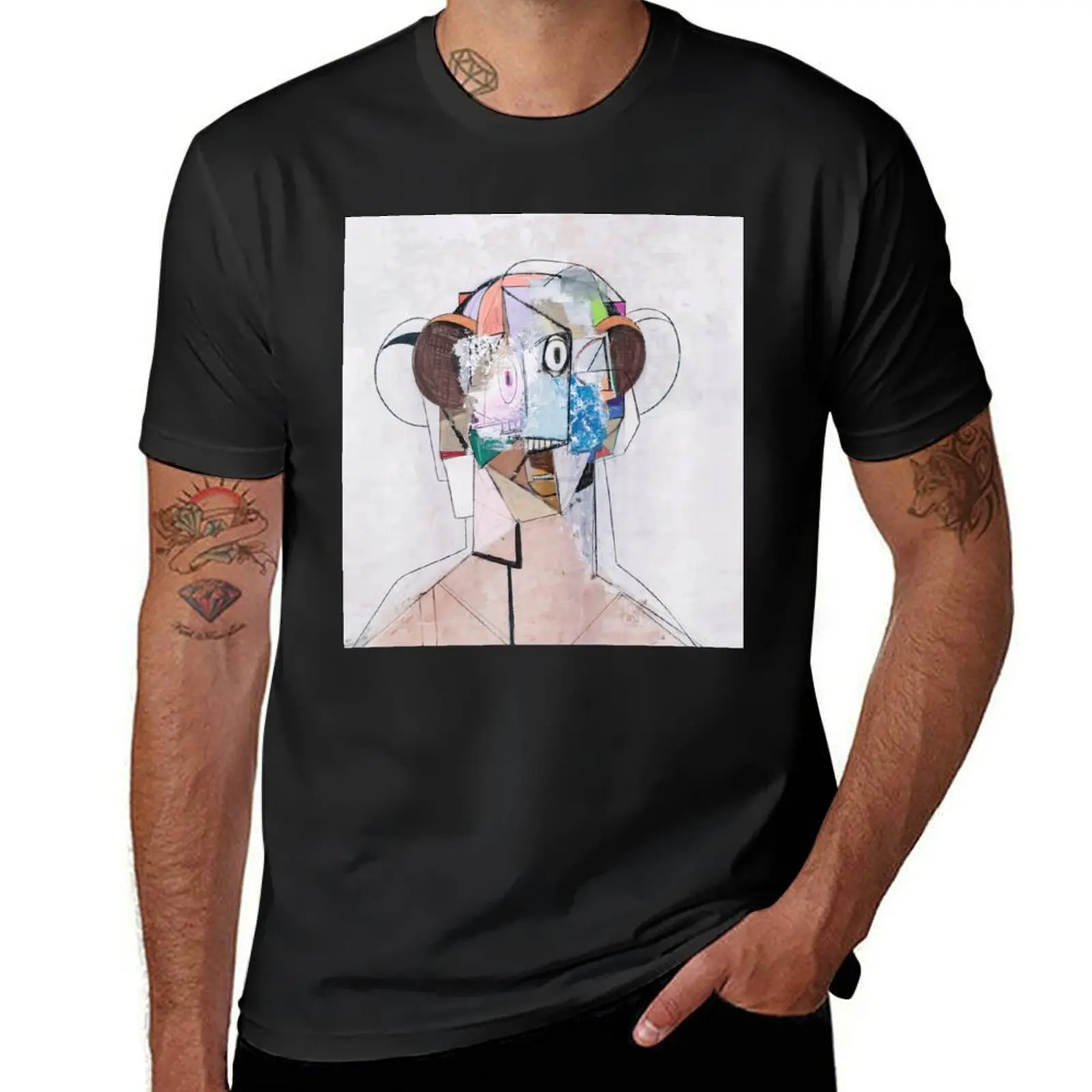 George Condo T-Shirt customizeds summer clothes Short sleeve tee men