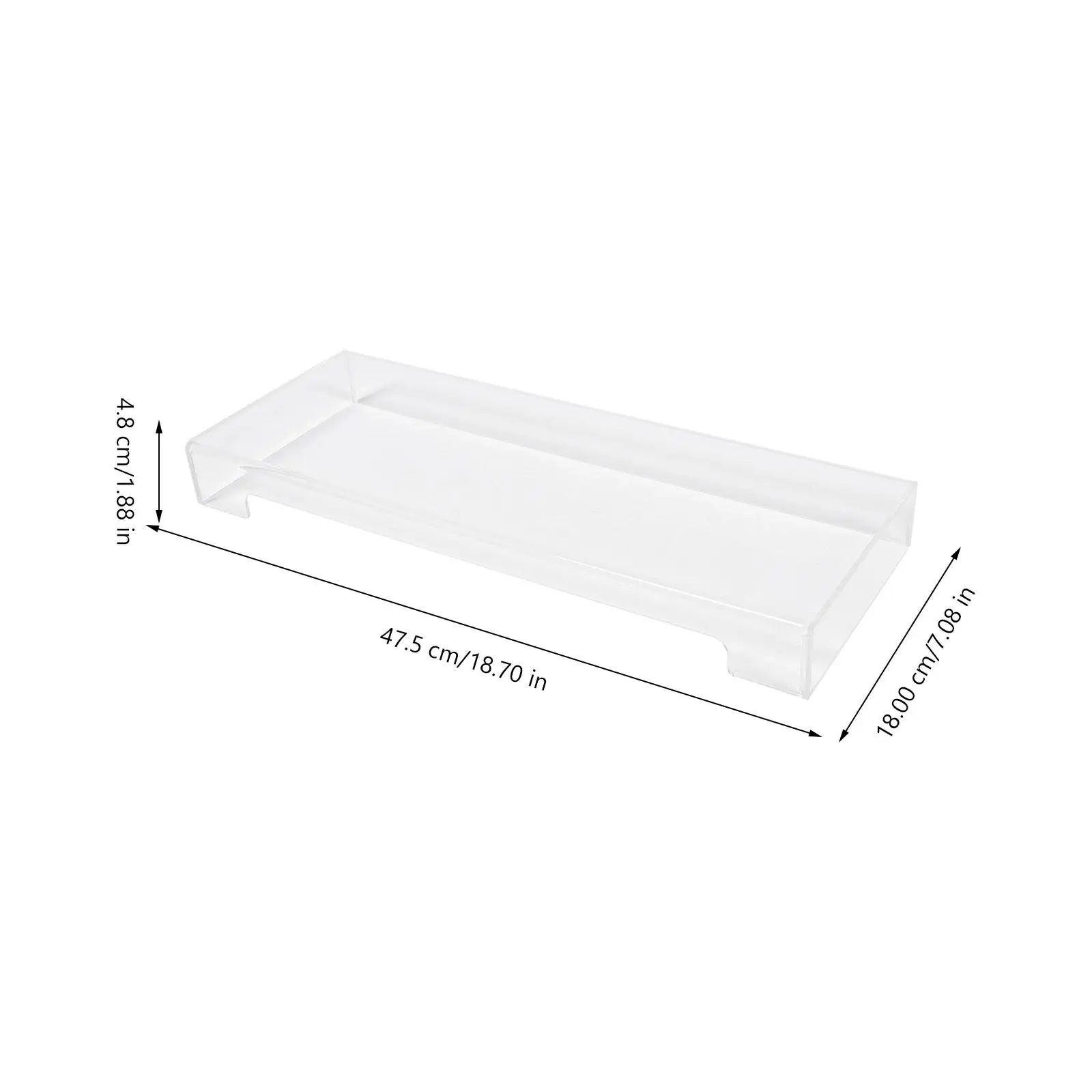 Mechanical Keyboard Cover Transparent Acrylic Protector Waterproof Dustproof 475x175x48mm Clear Case Hood For Desktop Keyboard
