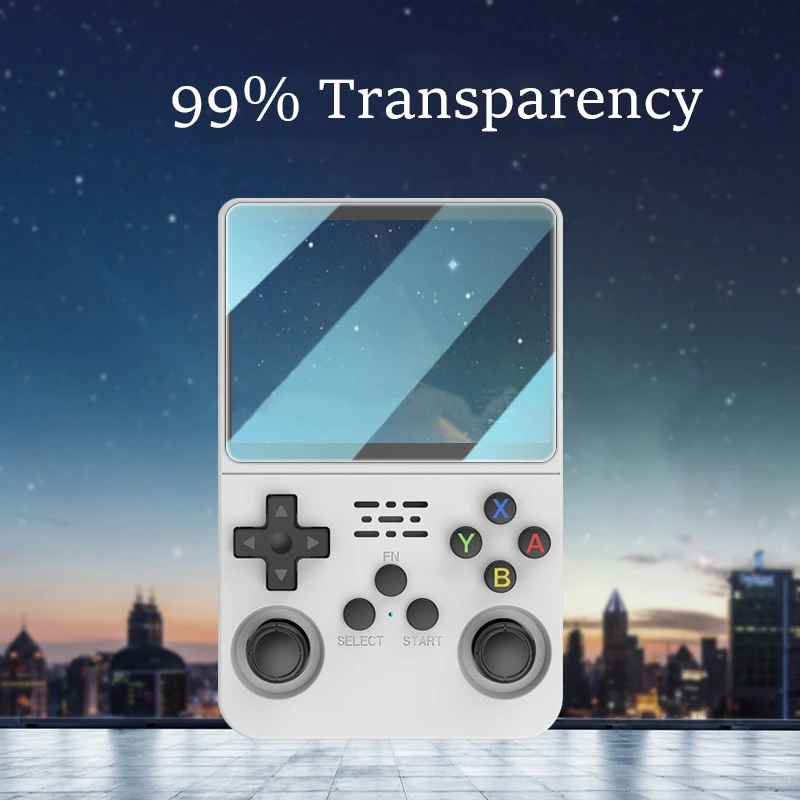 Torba 3-w-1 + Szkło + Nakładka na R36S/R35S Przenośna Torba do Przechowywania & 2 Szt. Szkło Hartowane na Ekran & Nakładki na Joysticki do Akcesoriów R36S