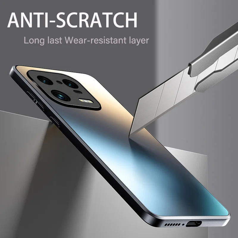 Glitter Shine AG Silicone Hard Case For Xiaomi Mi 14 13 13T 12 x 12T 11 Poco F3 F4 F5 Pro Matte Frosted Protective Celular Cases