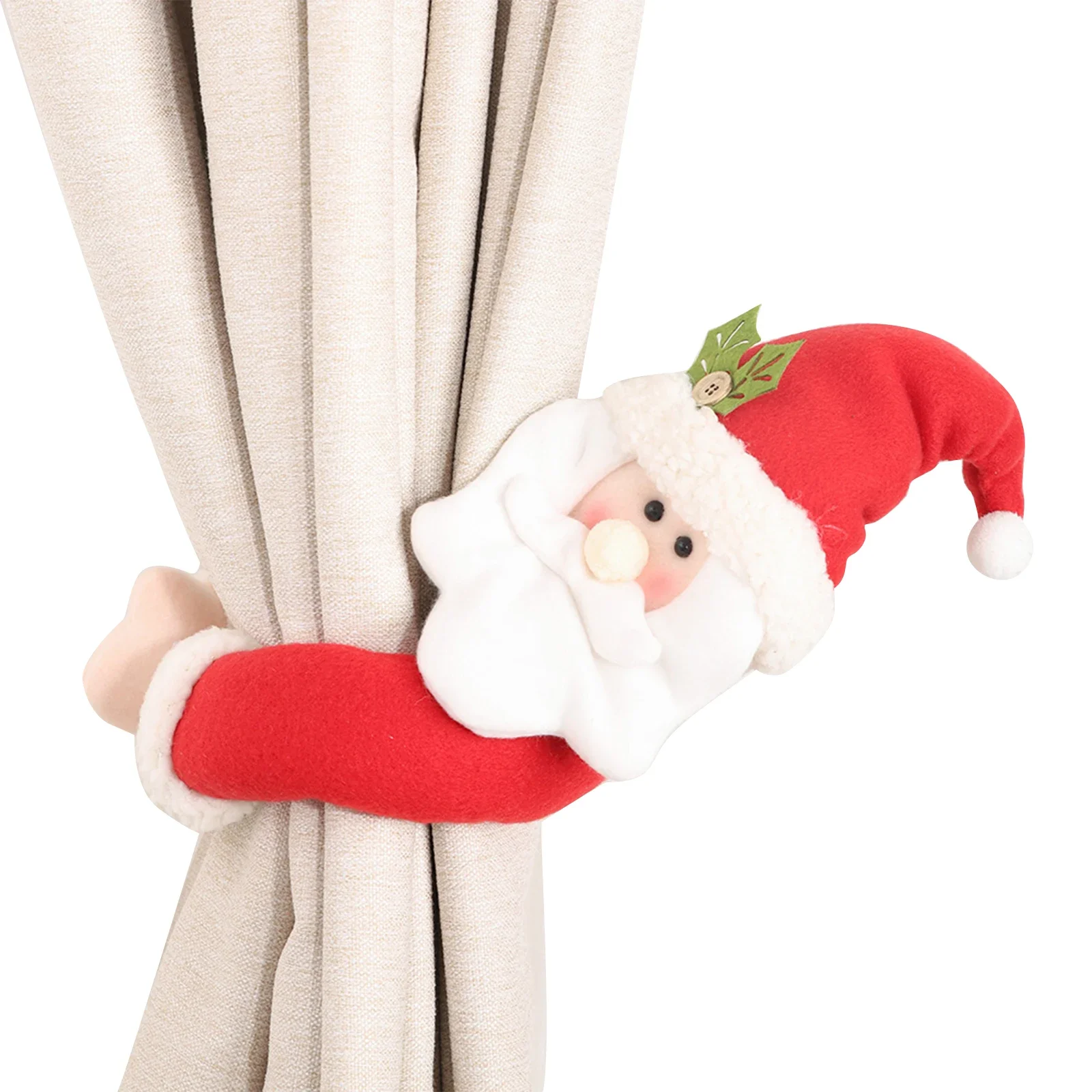 Christmas Curtain Buckles Cartoon Cute Curtain Holder Tiebacks for Home Decor Window Accessories Curtain Strap Buckle Holder
