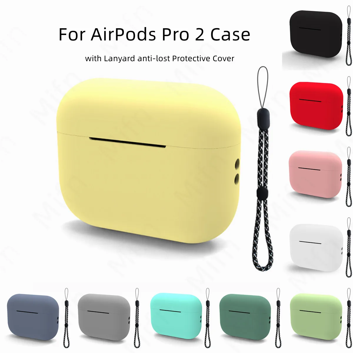 Официальный Мягкий чехол из жидкого силикона для AirPods, беспроводная версия Bluetooth, чехол для Apple Airpods Pro 2, чехол